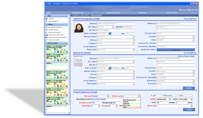 ObsCentral screen